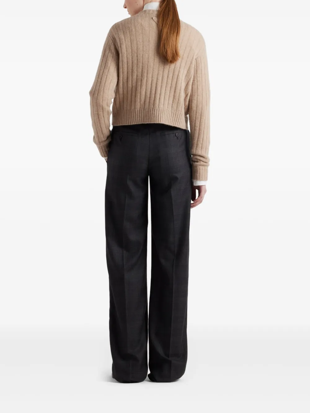 Prada Re-Cashmere trui Beige