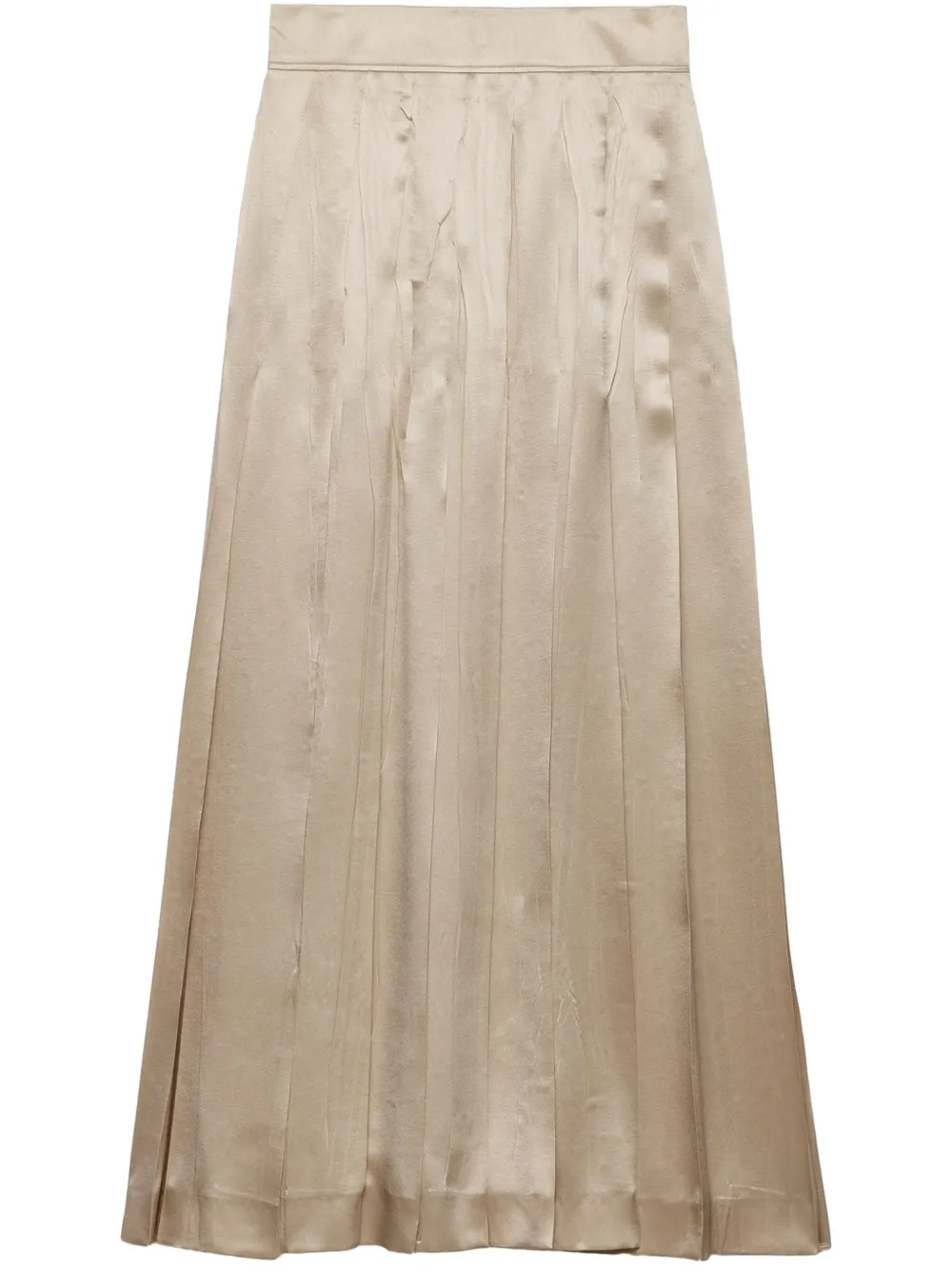 Prada Crêpe satijnen rok Beige
