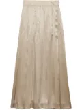 Prada satin crepe skirt - Neutrals