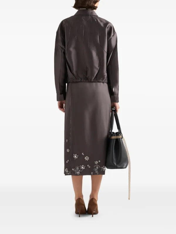 スカート PRADA SKIRT (P198TGS221393 F0442) スカート PRADA SKIRT (P198TGS221393 F0442) Skirt With Underskirt