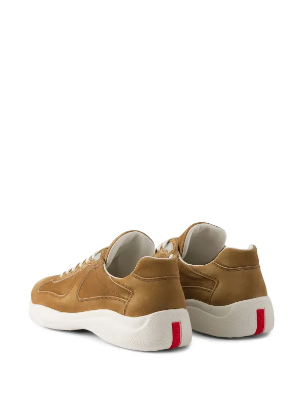 スニーカー PRADA FW25 Brown suede sneakers (2EE394054 F0E2Q) Prada Suede Running Sneakers | Saks Fifth Avenue