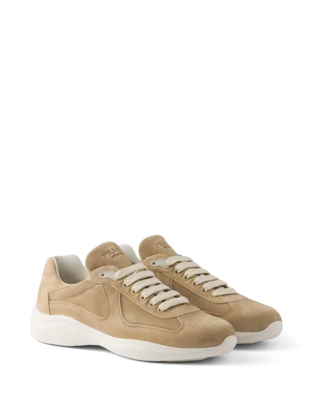 Prada Prada America's Cup suede sneakers - Beige