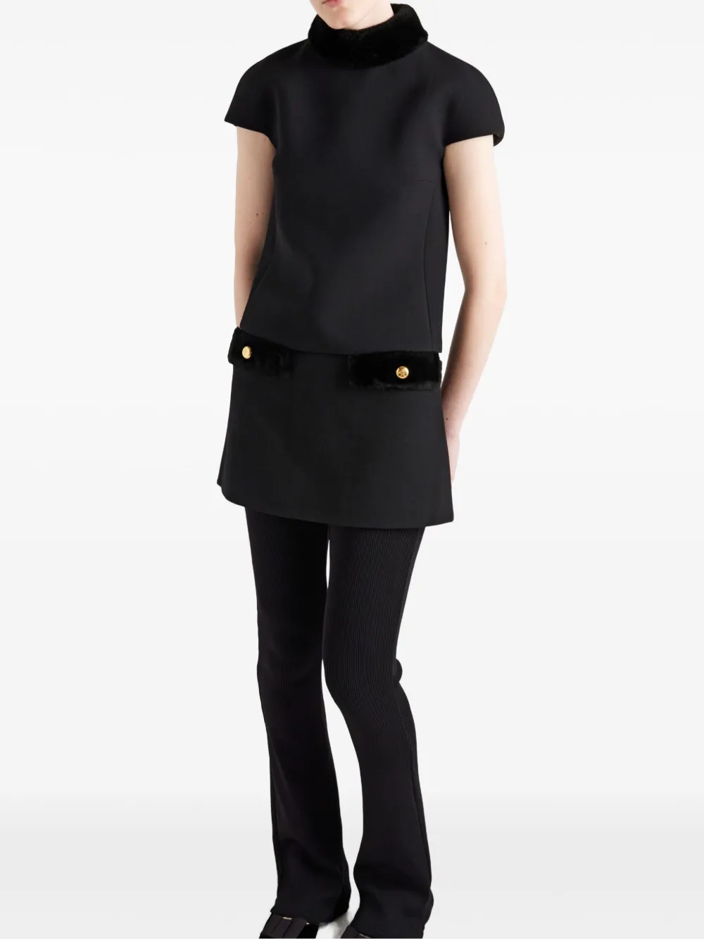 Prada Natté top Zwart