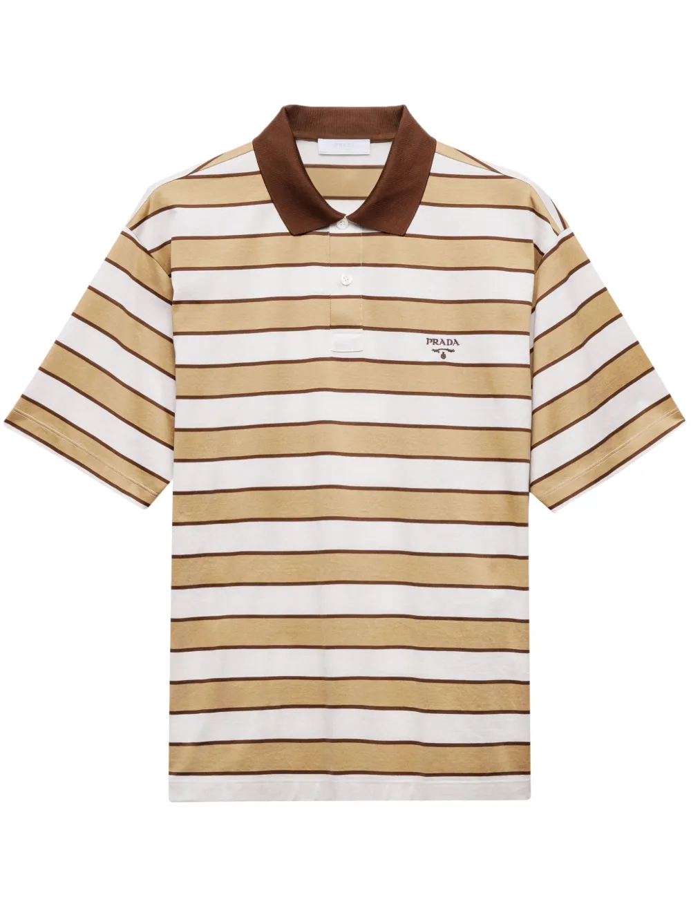 Prada Katoenen poloshirt Beige