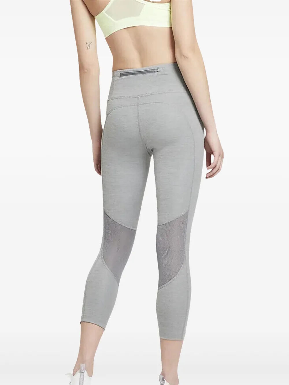 Nike mid-rise crop "Grey" running leggings | Leggings | Image 2