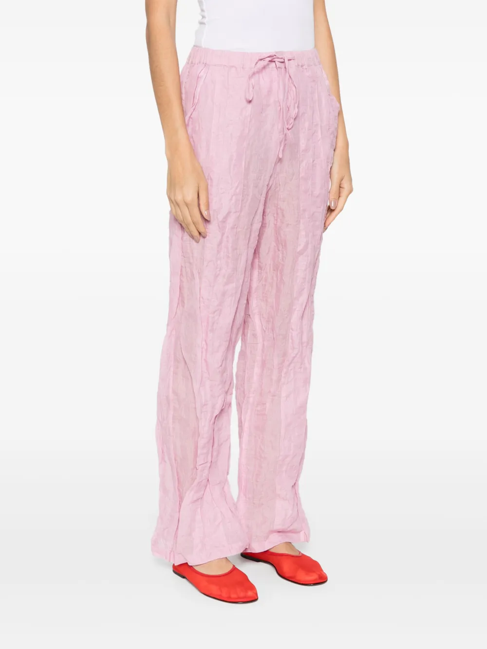 Christopher Esber Broek met vlakken Roze
