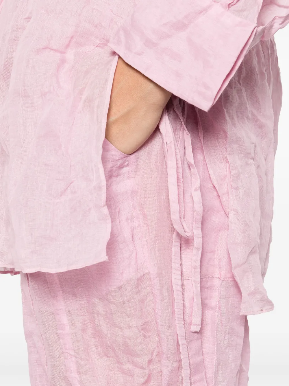 Christopher Esber Broek met vlakken Roze
