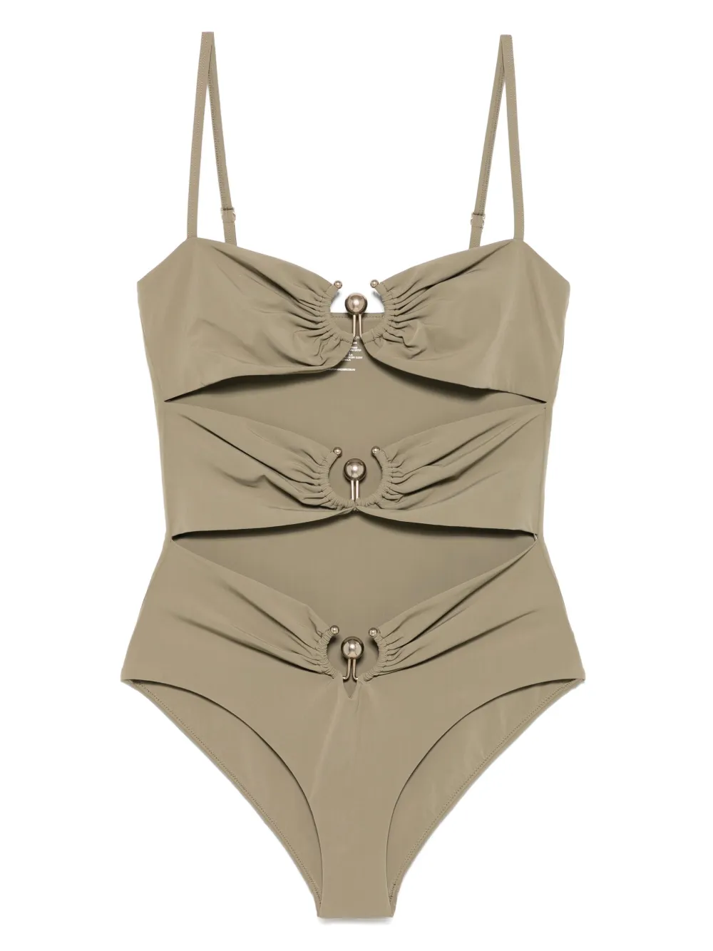 Christopher Esber Pierced Orbit swimsuit - グリーン Christopher Esber Pierced Orbit swimsuit - グリーン