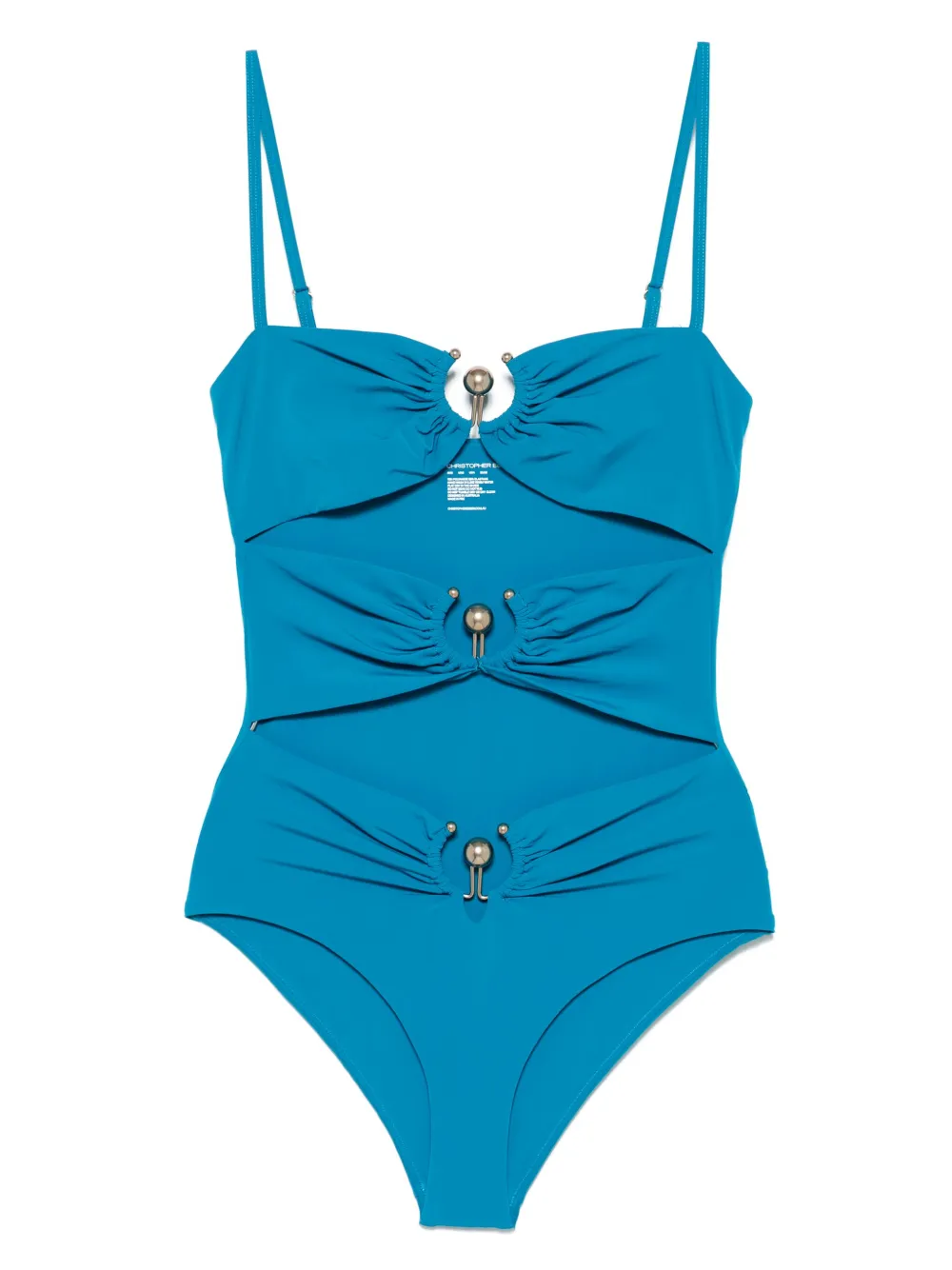 Christopher Esber Orbit swimsuit - ブルー Christopher Esber Orbit swimsuit - ブルー