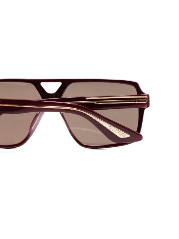 Oliver Peoples x Khaite 1977C パイロット サングラス | レッド