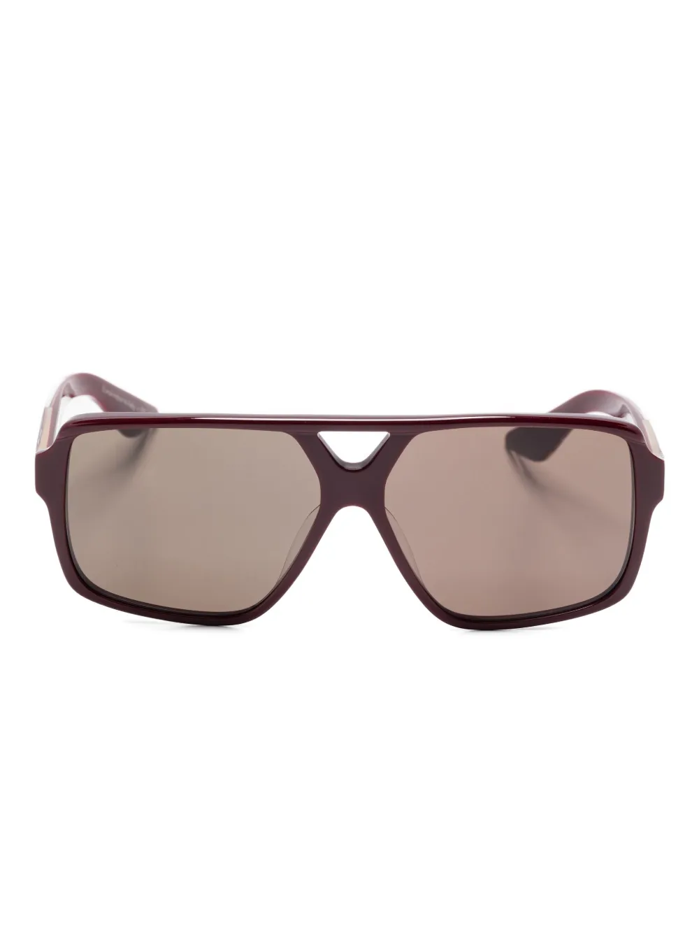 Oliver Peoples x Khaite Occhiali da sole stile pilota 1977C - Rosso