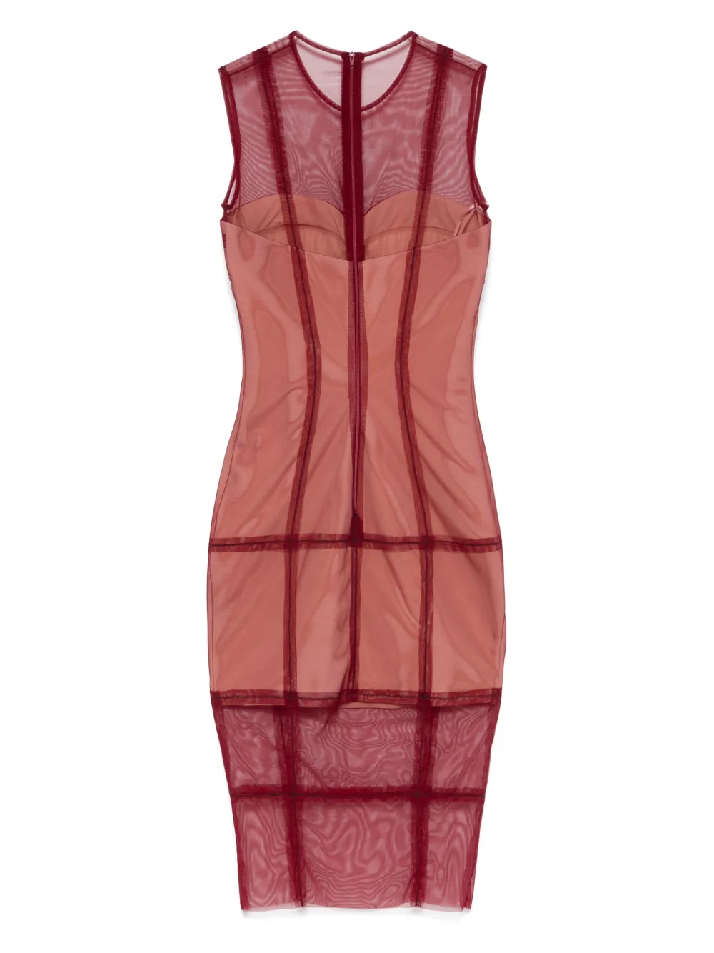 Murmur Figure midi-jurk - Rood