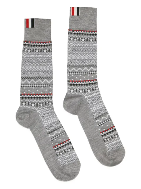 Thom Browne fairisle jacquard socks