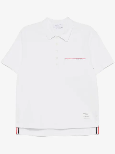 Thom Browne RWB-trim jersey polo shirt