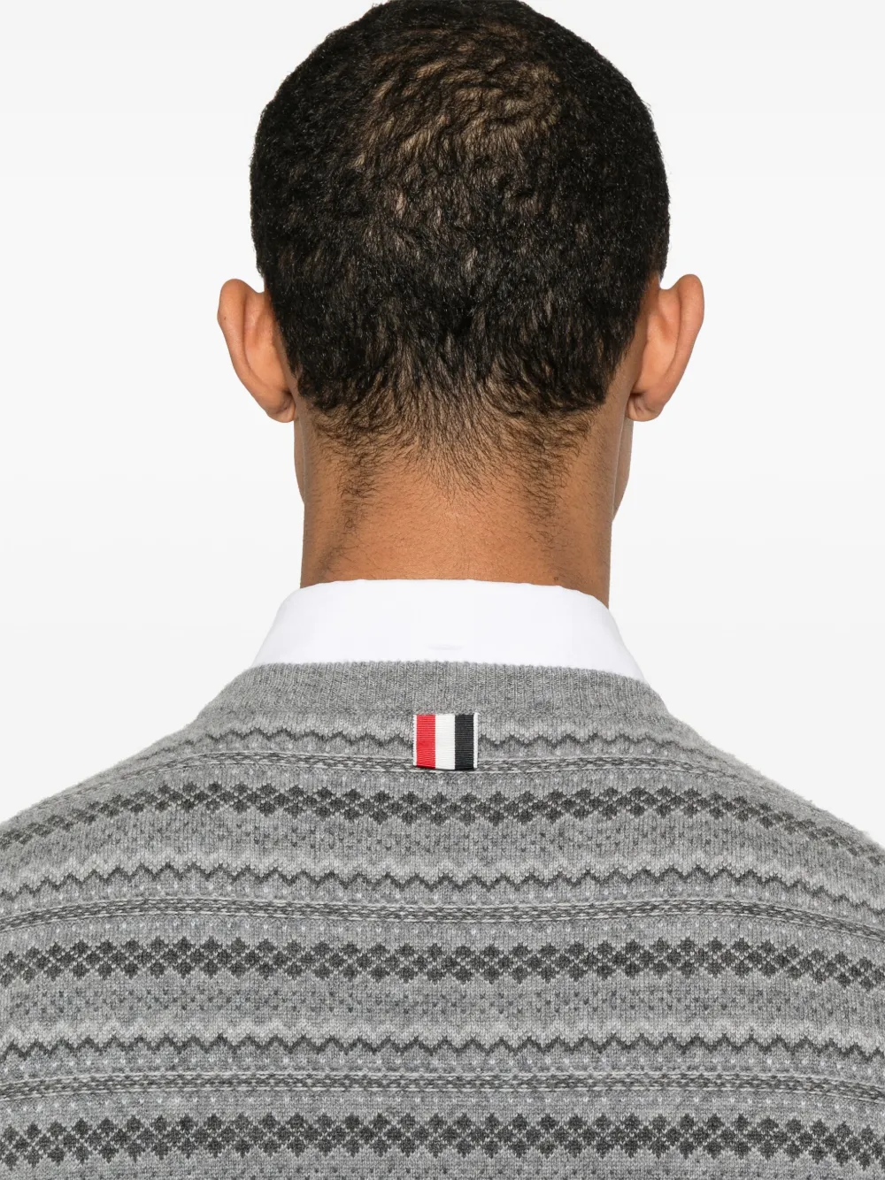 Thom Browne Trui met jacquard Grijs