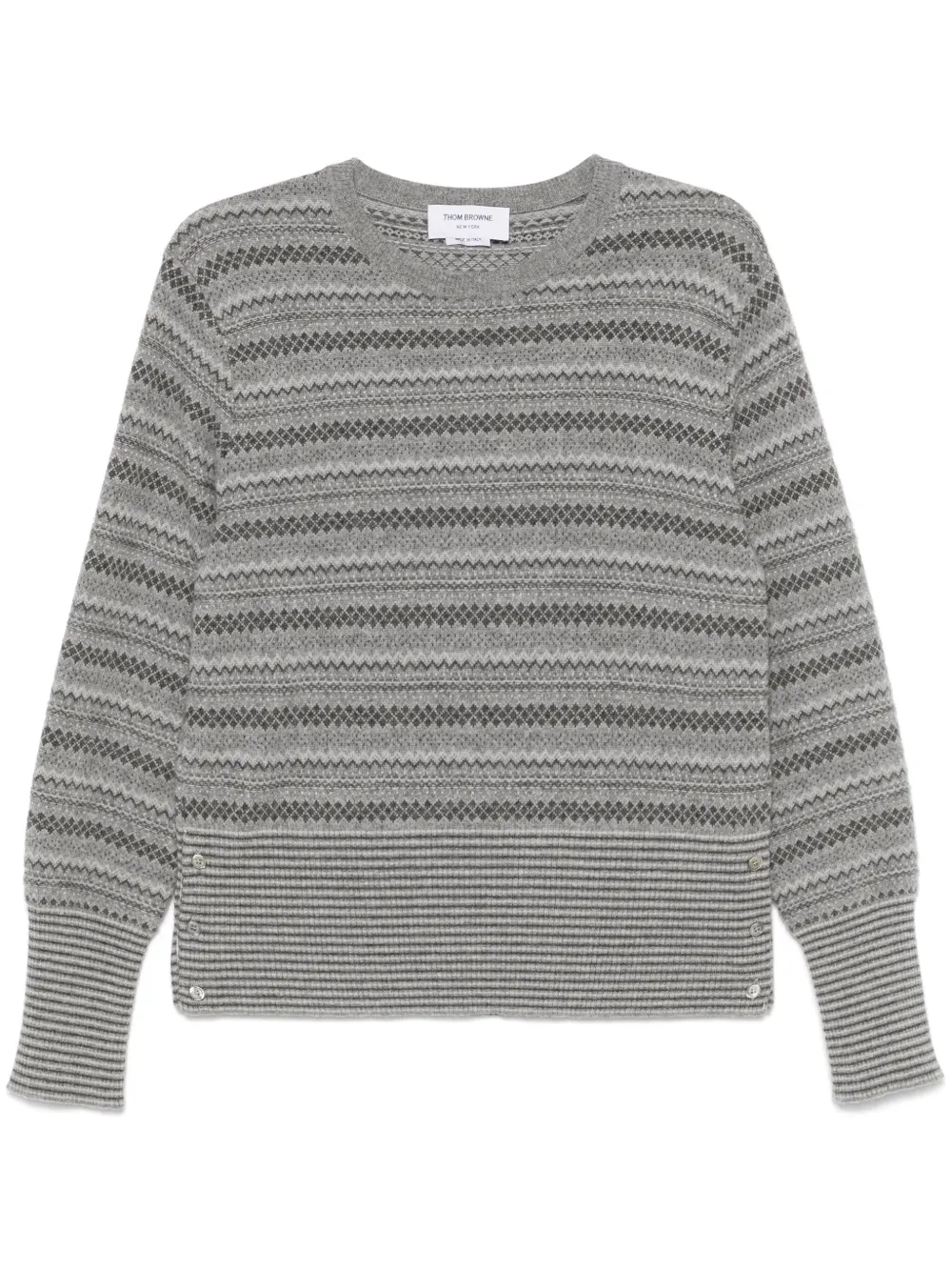 Thom Browne フェアアイル セーター - グレー Thom Browne フェアアイル セーター - グレー