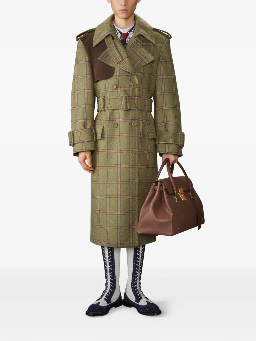 Thom Browne Intarsia vest met V-hals Blauw