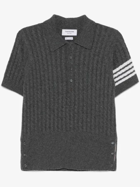Thom Browne 4-Bar cashmere polo shirt