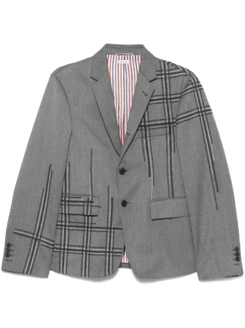 Thom Browne deconstructed blanket-stitch blazer