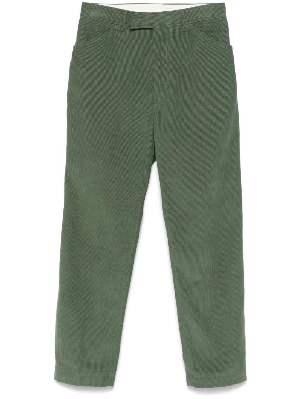 Thom Browne pinwale corduroy trousers | Green | Image 1