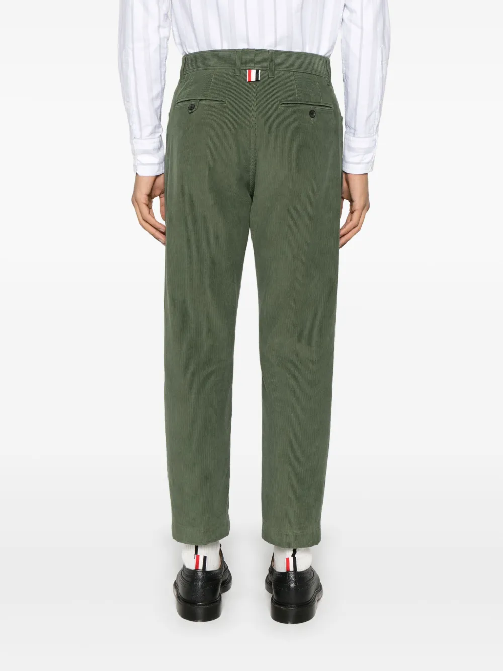Thom Browne Wale ribfluwelen chino Groen