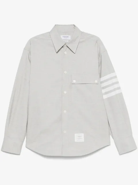 Thom Browne 4-Bar flannel shirt