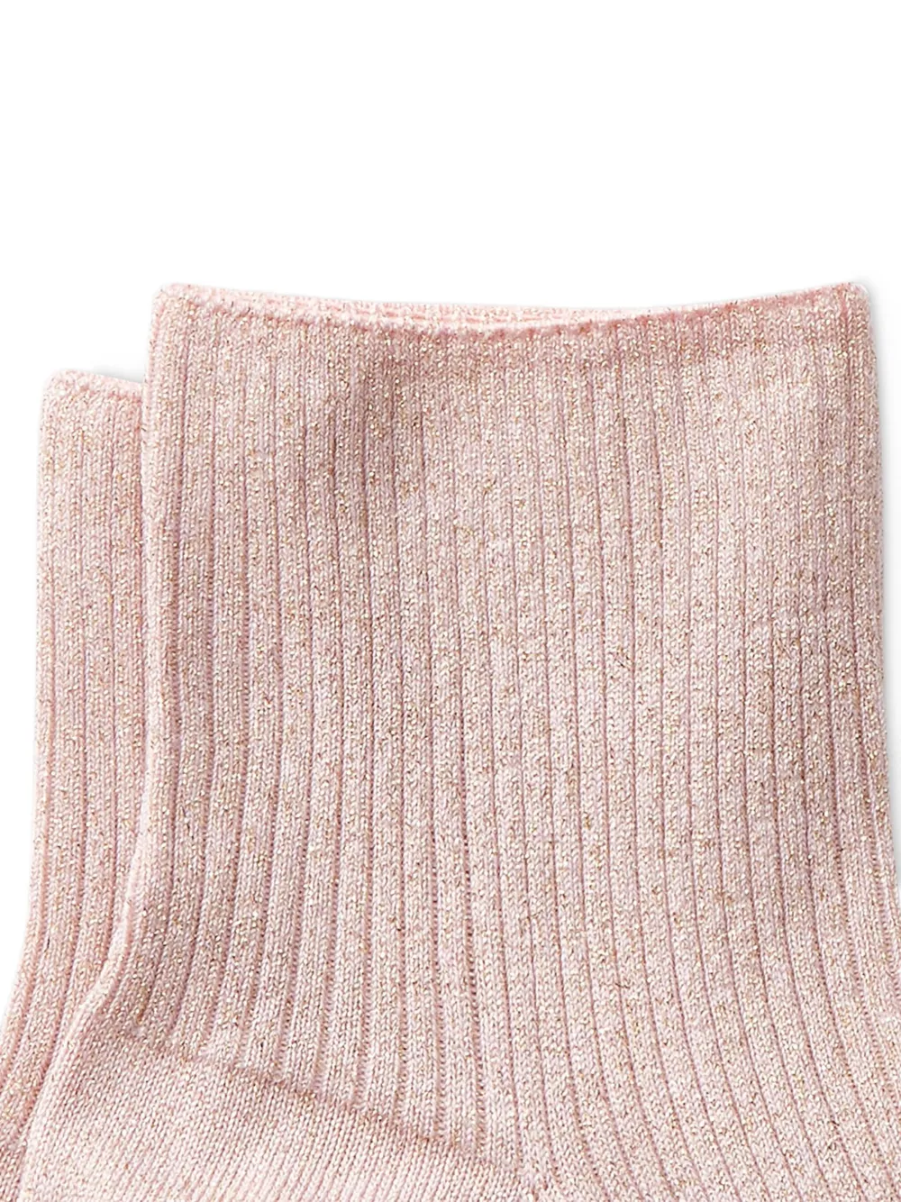 Hogan Geribbelde lurex sokken - Roze