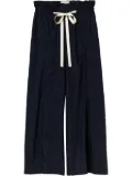 Plan C drawstring straight-leg trousers - Blue