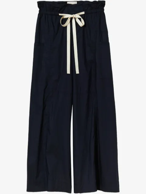 Plan C pantalones rectos con cordones en la pretina