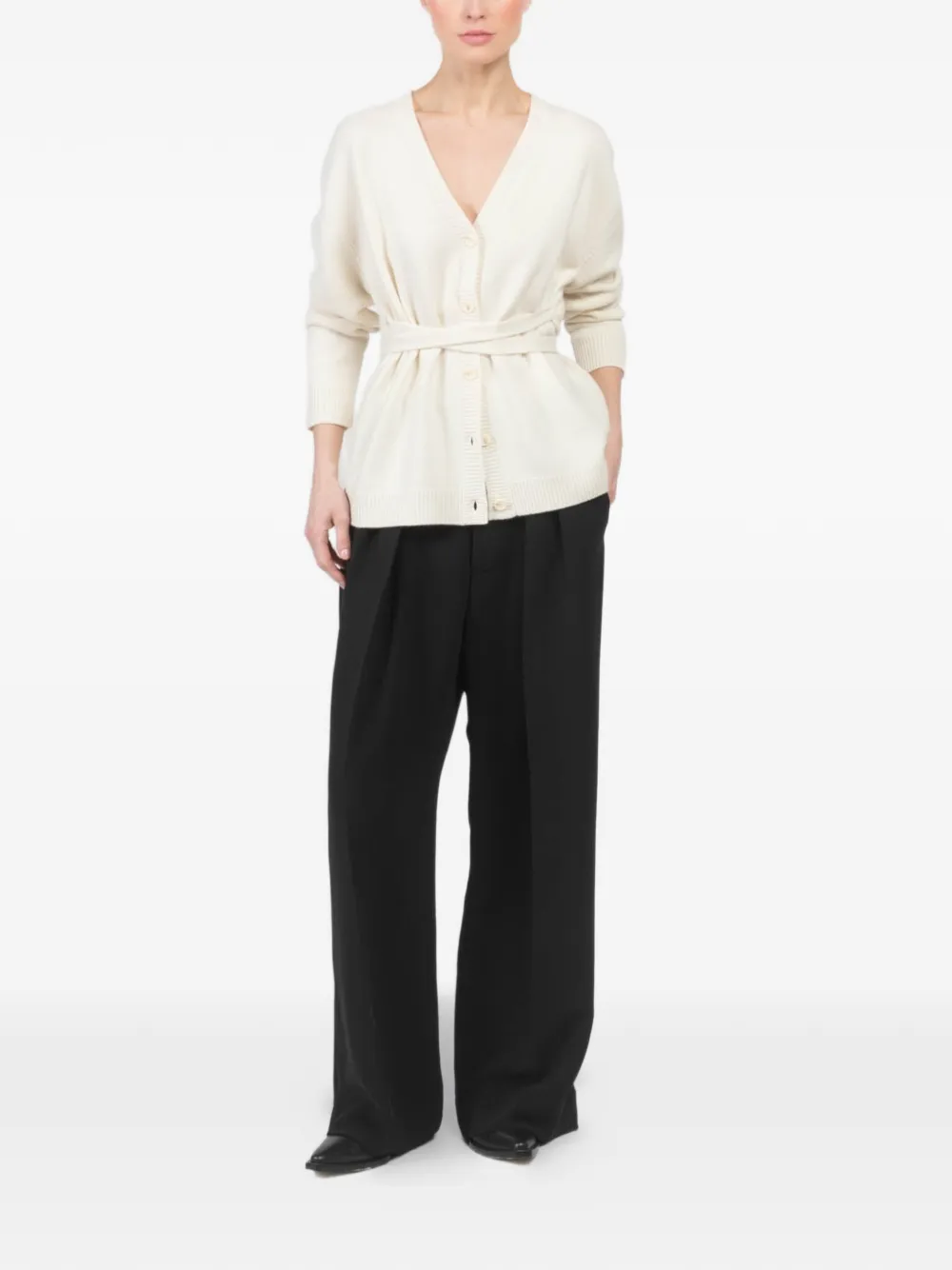  Plan C Belted Cardigan - Neutrals 