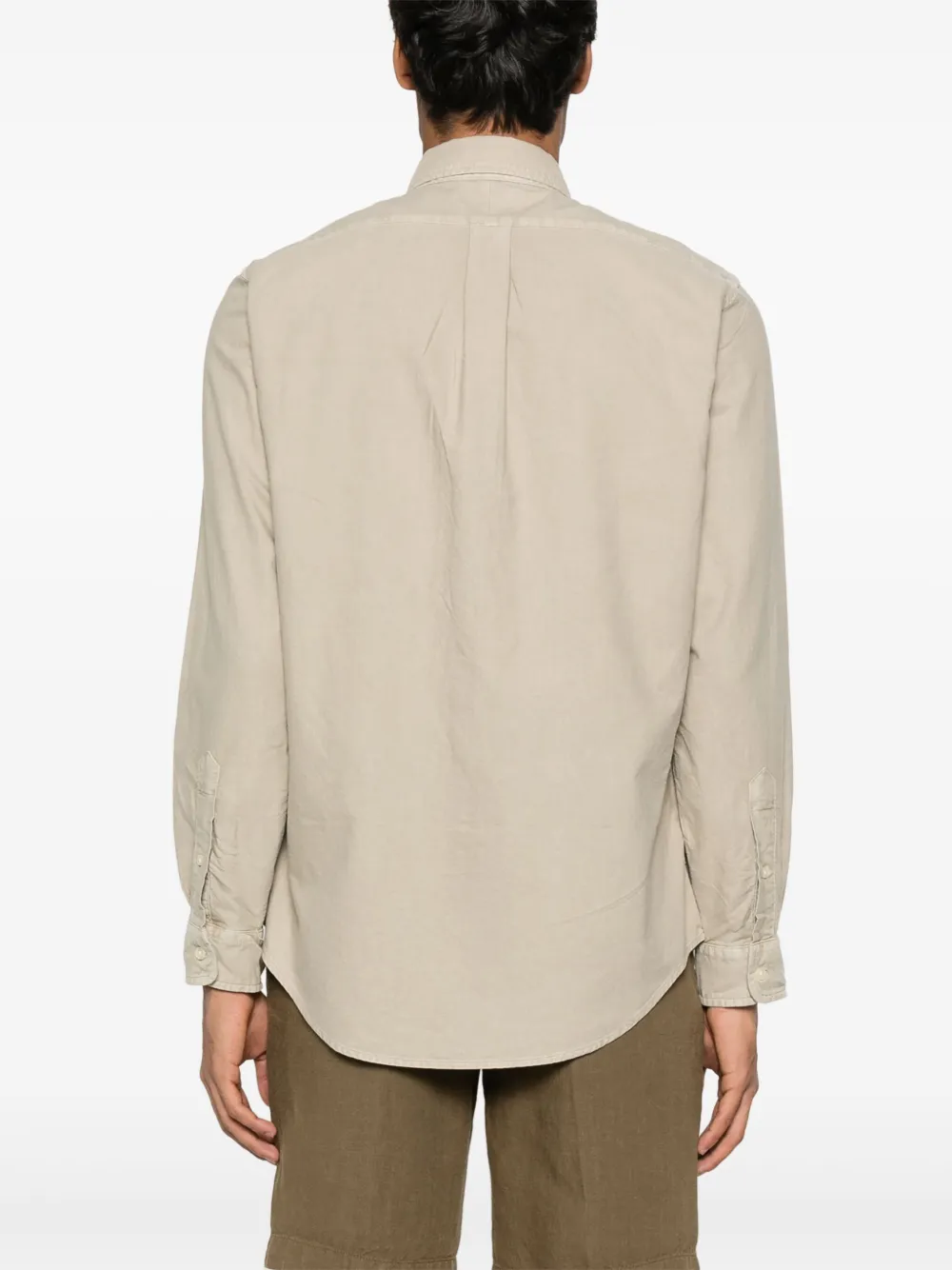 Polo Ralph Lauren Overhemd met geborduurd logo Beige