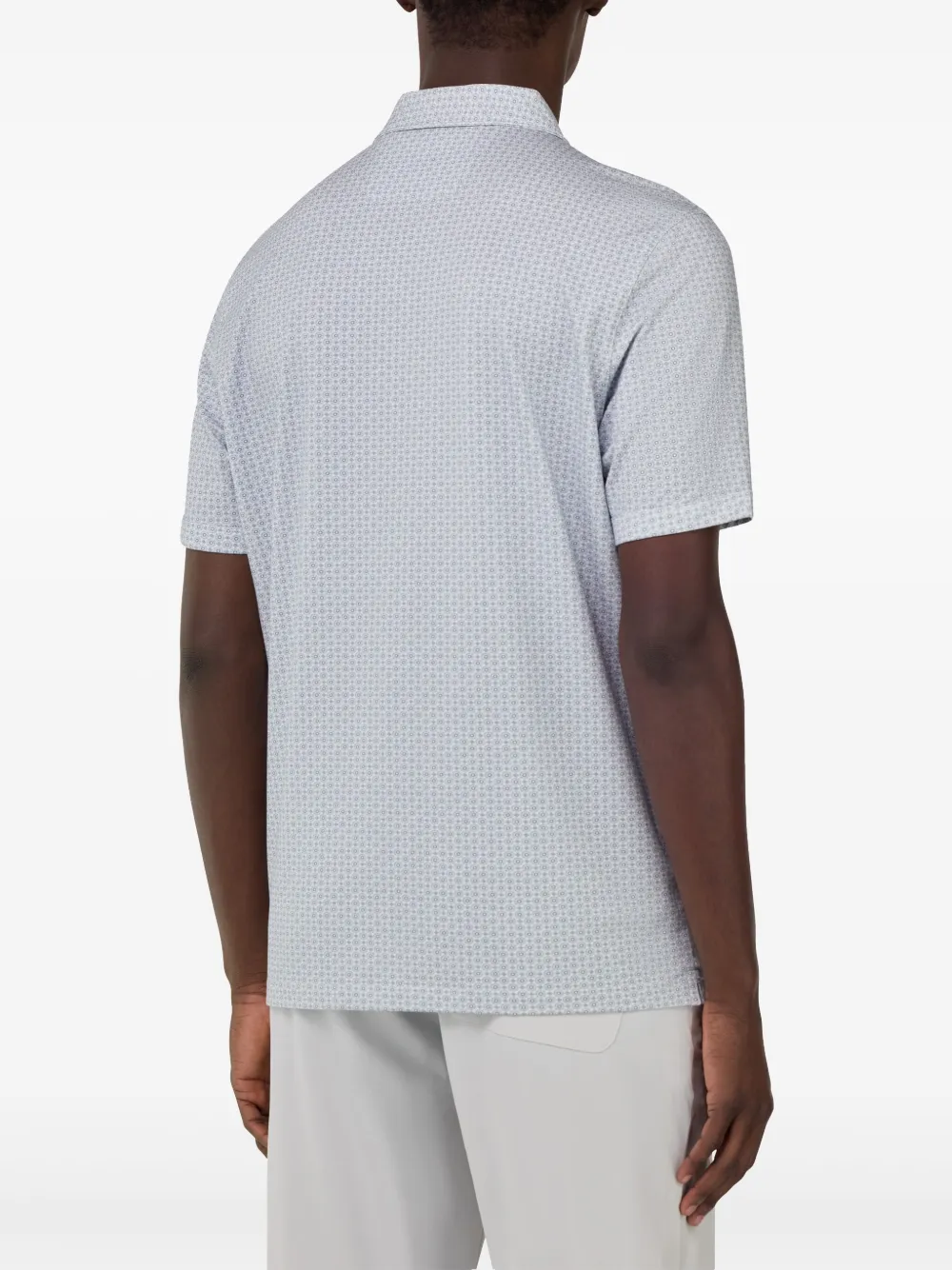 Boggi Milano Poloshirt van katoenblend Blauw