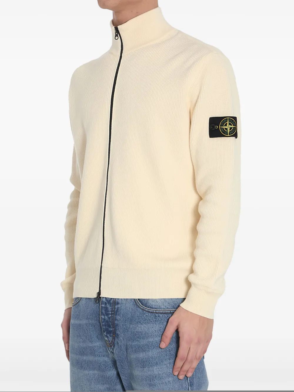 Stone Island Sweater met rits Wit
