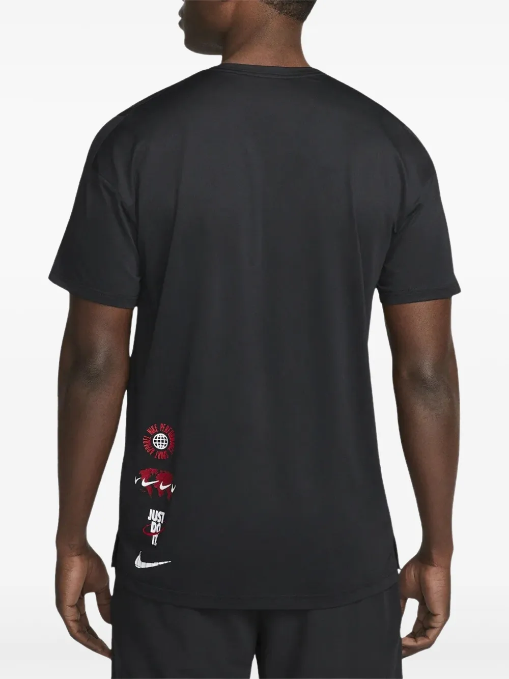 Nike Dri-FIT Hyper GFX "Black White" T-shirt Zwart
