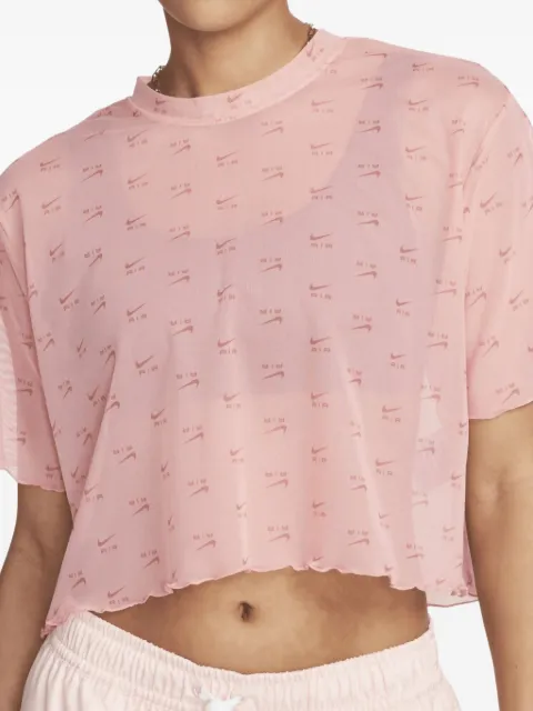 Nike printed short-sleeve "Coral Chalk" top