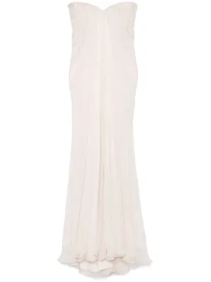 alexander mcqueen シルクドレス Alexander McQueen Black Asymmetric Gathered Wool-Silk Blend