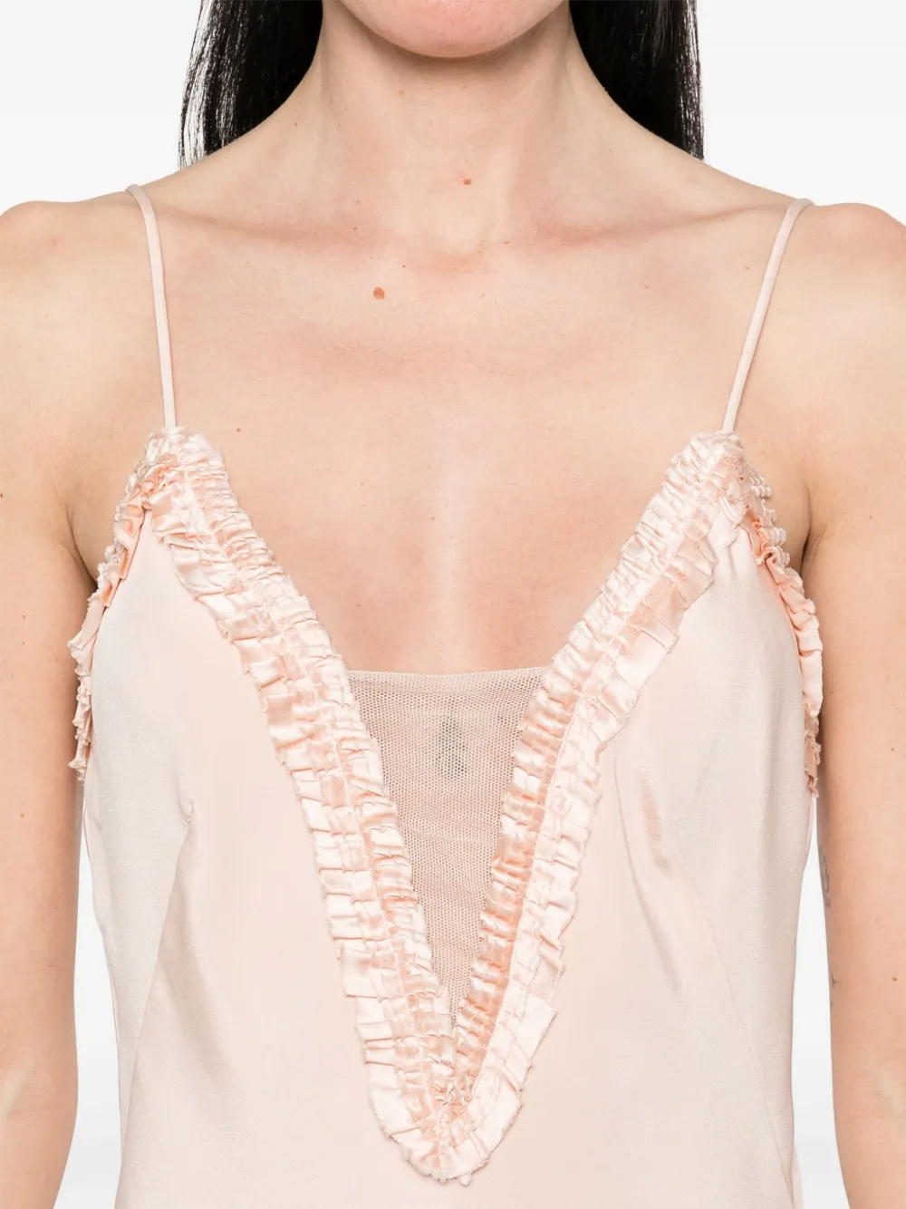 Alexander McQueen Satijnen mini-jurk Roze