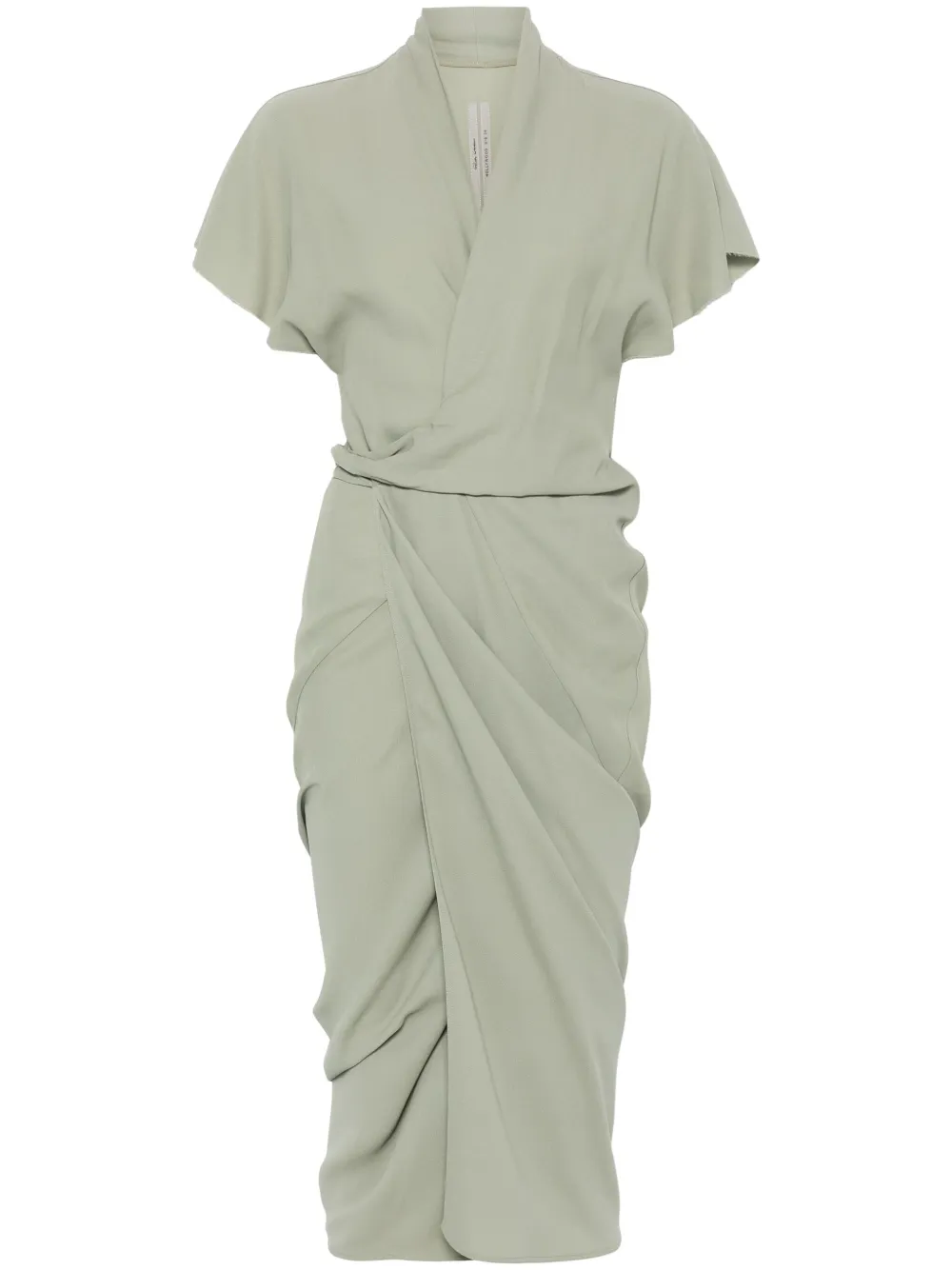 Rick Owens robe longue à design portefeuille | vert | Image 1