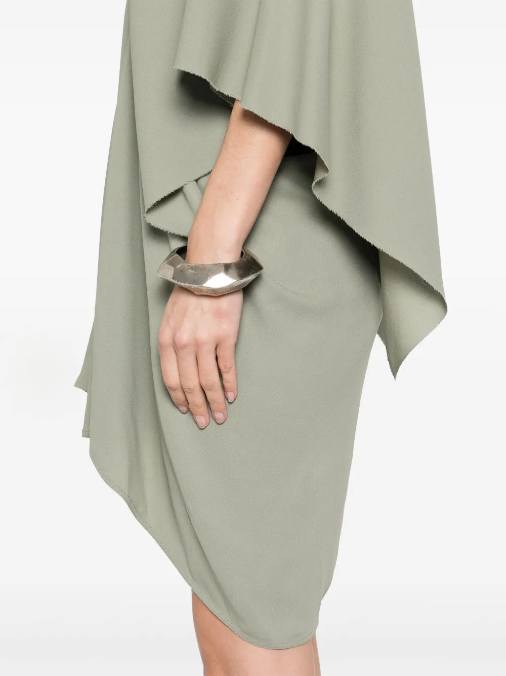 Rick Owens Half Moon mini-jurk Groen