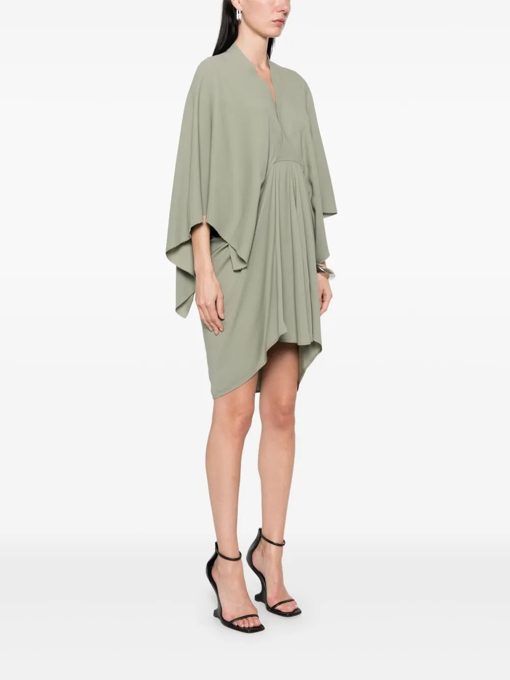 Rick Owens Half Moon mini-jurk Groen
