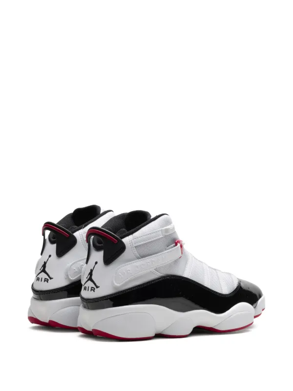 jordan 6 ring black white red