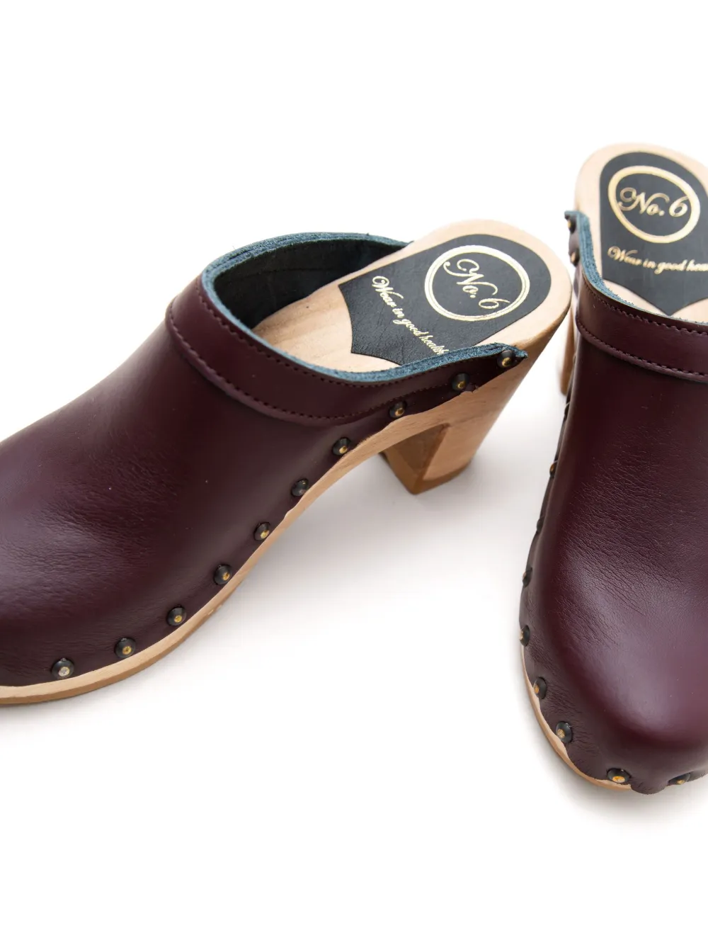 No.6 Old School clogs Brown