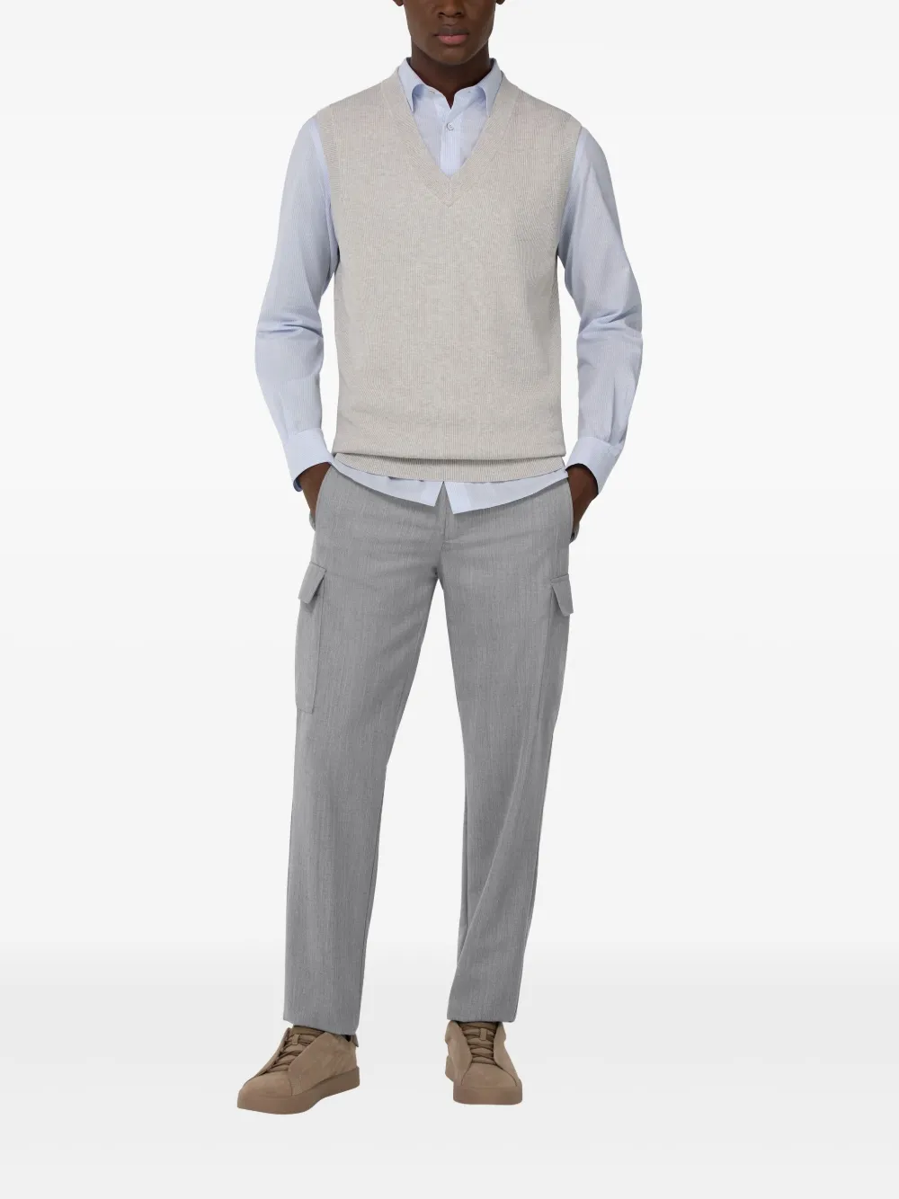 boggimilano Boggi Milano Wollen broek - Grijs