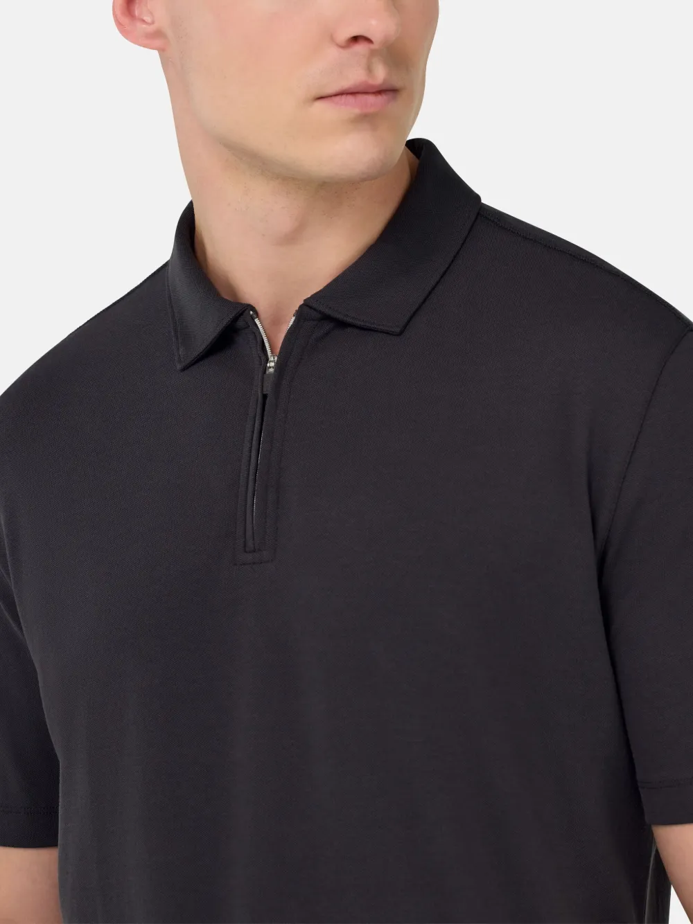 Boggi Milano S.Cafè High-Performance poloshirt Zwart