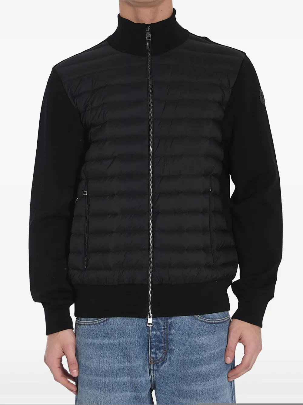 Moncler Tricot Cardigan In Black