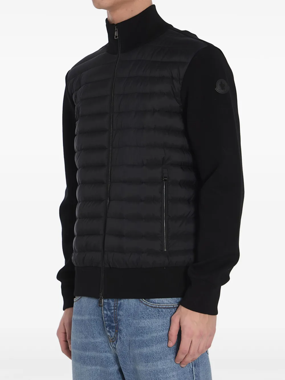 Moncler Padded Cardigan | Black | FARFETCH