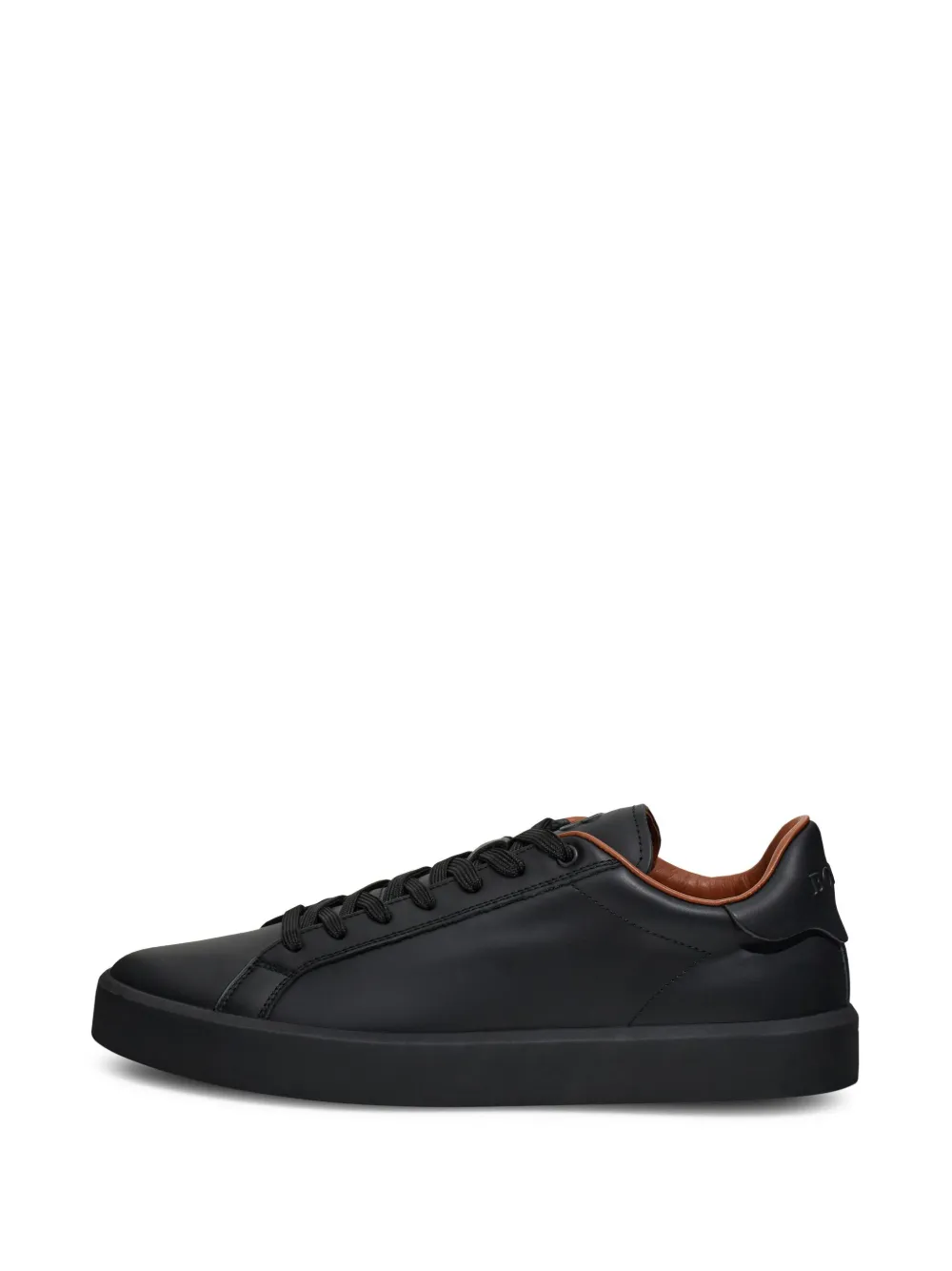 Boggi Milano leather sneakers Black