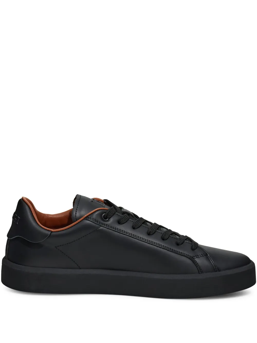 Boggi Milano leather sneakers Black