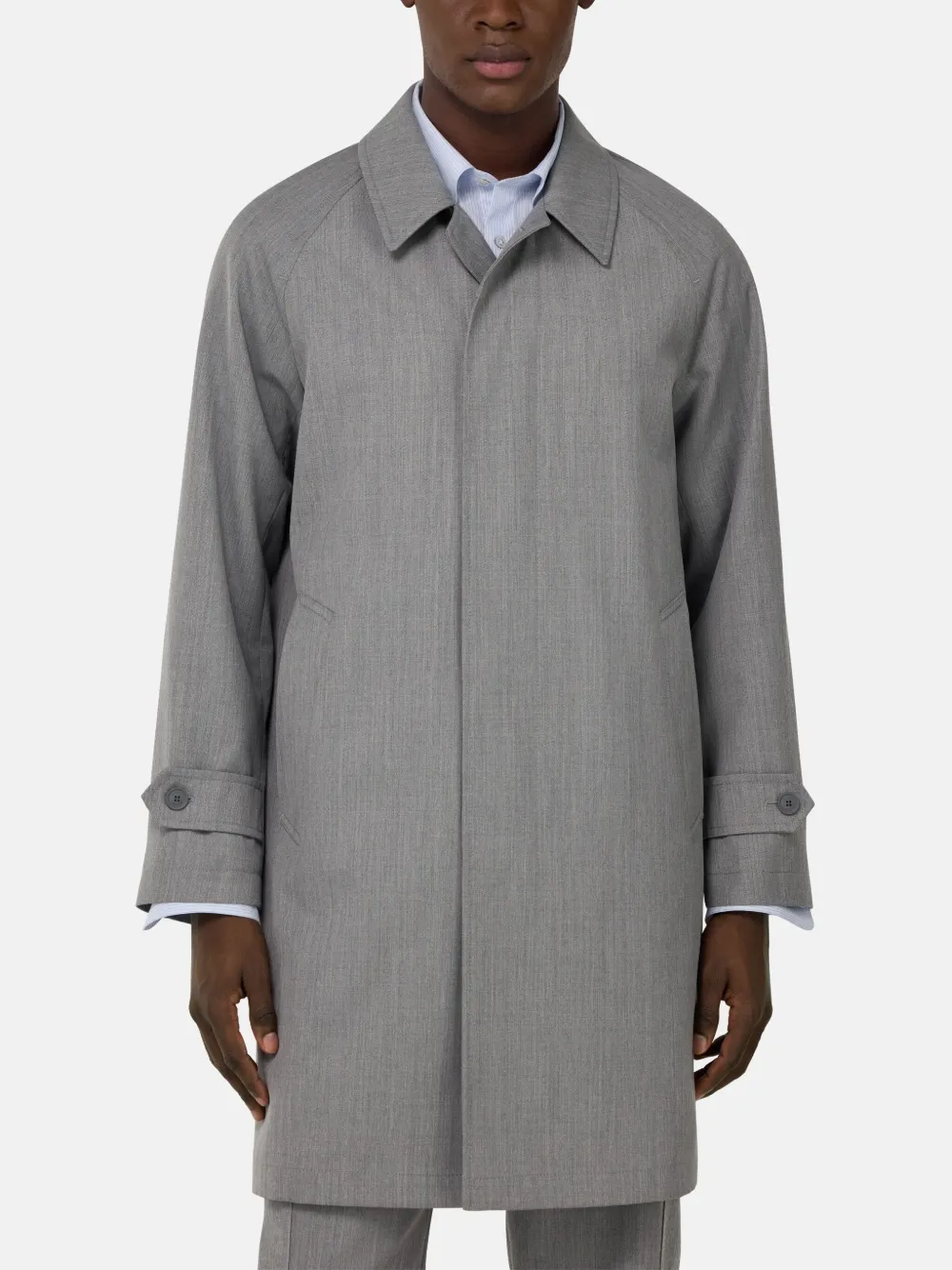 Boggi Milano Trenchcoat met ceintuur Grijs