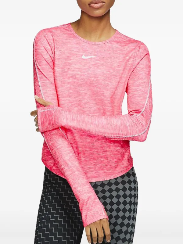 nike women's pink long sleeve